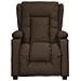 Poltrona Elettrica Reclinabile Massaggiante Marrone Similpelle - Foto miniatura 3