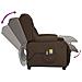 Poltrona Elettrica Reclinabile Massaggiante Marrone Similpelle - Foto miniatura 7