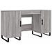 Scrivania Grigio Sonoma 140x50x75 Cm In Legno Multistrato - Foto miniatura 1