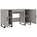 Scrivania Grigio Sonoma 140x50x75 Cm In Legno Multistrato - Foto miniatura 10