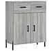 Credenza Grigio Sonoma 69,5x34x90 Cm In Legno Multistrato - Foto miniatura 2
