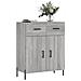 Credenza Grigio Sonoma 69,5x34x90 Cm In Legno Multistrato - Foto miniatura 3