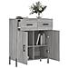 Credenza Grigio Sonoma 69,5x34x90 Cm In Legno Multistrato - Foto miniatura 6