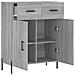 Credenza Grigio Sonoma 69,5x34x90 Cm In Legno Multistrato - Foto miniatura 7