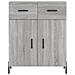 Credenza Grigio Sonoma 69,5x34x90 Cm In Legno Multistrato - Foto miniatura 8