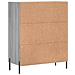Credenza Grigio Sonoma 69,5x34x90 Cm In Legno Multistrato - Foto miniatura 10