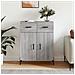 Credenza Grigio Sonoma 69,5x34x90 Cm In Legno Multistrato - Foto miniatura 1
