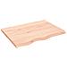 Ripiano a Parete 80x60x (2-4) cm Massello Rovere Non Trattato - Foto miniatura 1