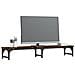 Supporto Monitor Rovere Fumo 105x23x15,5 Cm Legno Multistrato - Foto miniatura 3