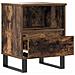 Comodino Rovere Fumo 40x35x50 Cm In Legno Multistrato - Foto miniatura 6
