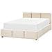Letto Contenitore Velluto Bousse 160 X 200 Cm Beige Chiaro - Foto miniatura 2