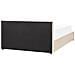 Letto Contenitore Velluto Bousse 160 X 200 Cm Beige Chiaro - Foto miniatura 4