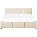 Letto Contenitore Velluto Bousse 160 X 200 Cm Beige Chiaro - Foto miniatura 13