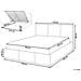 Letto Contenitore Velluto Bousse 160 X 200 Cm Beige Chiaro - Foto miniatura 16