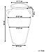 Vaso Decorativo Dabong Ceramica 42 Cm Arancione - Foto miniatura 2