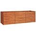 Letto Rialzato da Giardino Ruggine 240x80x77 cm Acciaio Corten - Foto miniatura 2