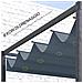 Copertura Per Gazebo Pergola Con 8 Fori Di Drenaggio, In Poliestere Uv30+, 286x245 Cm, Grigio Scuro - Foto miniatura 3