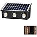 Applique Lampada 6 Led Muro Parete Solare Ip65 Bianco Caldo Giardino Te-b0575* - Foto miniatura 1
