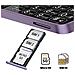 Telefono V899 2G Viola Dual Sim Doppio Schermo con Tasti Display 2,8" HD+ Micro SD - Foto miniatura 4