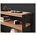 Hanko Tavolino Console In Stile Industriale - Legno E Nero - 140 Cm - Foto miniatura 5