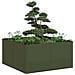 Fioriera Verde Oliva 80x80x40 Cm In Acciaio Laminato A Freddo - Foto miniatura 1