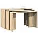 Tavolini Impilabili 3 Pz Rovere Sonoma In Legno Multistrato - Foto miniatura 1
