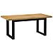 Tavolo Pranzo Noain Gambe A Forma U 180x90x75 Cm Legno Massello - Foto miniatura 1