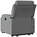 Lusso Casadino -  Poltrona Alzapersona Massaggi Elettrica Grigio Scuro Tessuto - Foto miniatura 3