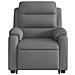 Lusso Casadino -  Poltrona Alzapersona Massaggi Elettrica Grigio Scuro Tessuto - Foto miniatura 7