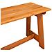 Panchina da esterno in Acacia 119x35x47 cm in legno massello di pino - Foto miniatura 7