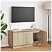 Mobile TV Rovere di Sonoma 100x38x49 cm Legno ingegnerizzato - Foto miniatura 2