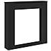Cornice per Camino Nera 100x20x100 cm in Truciolato - Foto miniatura 1