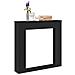 Cornice per Camino Nera 100x20x100 cm in Truciolato - Foto miniatura 2