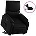 Poltrona Alzapersona Reclinabile Elettrica Nera in Similpelle - Foto miniatura 1