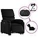 Poltrona Alzapersona Reclinabile Elettrica Nera in Similpelle - Foto miniatura 5