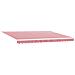 Tenda retrattile automatica con LED a strisce rosse e bianche 450x300 cm - Foto miniatura 3