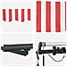 Tenda retrattile automatica con LED a strisce rosse e bianche 450x300 cm - Foto miniatura 8