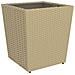Set Bistrot da Giardino 5 pz Polyrattan e Vetro Temperato Beige - Foto miniatura 8