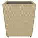 Set Bistrot da Giardino 5 pz Polyrattan e Vetro Temperato Beige - Foto miniatura 9