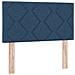 Letto Box Spring con Materasso Blu 120x200 cm Tessuto - Foto miniatura 7