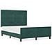 Struttura del letto Verde Scuro 140x200 cm Velluto - Foto miniatura 4