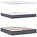 Struttura Letto Pouf con Materassi 200x200 cm Velluto - Foto miniatura 7