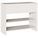 "Tavolo Consolle ""DRAMMEN"" Bianco 89,5x37x73 cm Legno Massello Pino" - Foto miniatura 6