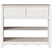"Tavolo Consolle ""DRAMMEN"" Bianco 89,5x37x73 cm Legno Massello Pino" - Foto miniatura 7
