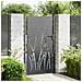Cancello da giardino con blocco Nero 105 x 200 cm - Foto miniatura 2