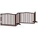 Cancello Cani Porta Pieghevole Marrone 4 Pannelli 320cm Pioppo - Foto miniatura 1