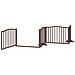 Cancello Cani Porta Pieghevole Marrone 4 Pannelli 320cm Pioppo - Foto miniatura 4
