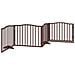 Cancello Cani Porta Pieghevole Marrone 4 Pannelli 320cm Pioppo - Foto miniatura 6
