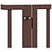 Cancello Cani Porta Pieghevole Marrone 4 Pannelli 320cm Pioppo - Foto miniatura 8