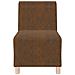 Poltrona Sofa 2 pcs Marrone 55 x 74 x 82 cm - Foto miniatura 5